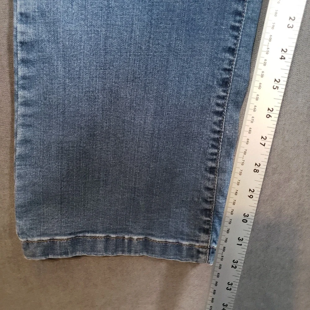 YOGA Jeans Bootcut Jeans Womens 29 Blue Second Skin Mid Rise Denim SWP-1507